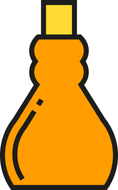 Paketleme Şişe Simgesi İllüstrasyonu