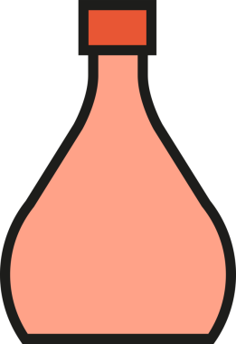 Paketleme Şişe Simgesi İllüstrasyonu