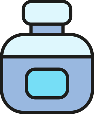 Paketleme Şişe Simgesi İllüstrasyonu