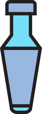 Paketleme Şişe Simgesi İllüstrasyonu