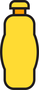 Paketleme Şişe Simgesi İllüstrasyonu