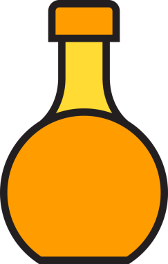 Paketleme Şişe Simgesi İllüstrasyonu