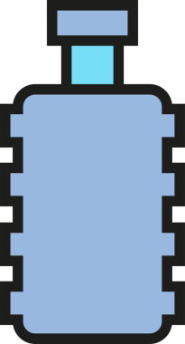 Paketleme Şişe Simgesi İllüstrasyonu