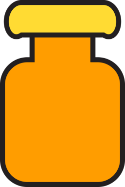 Paketleme Şişe Simgesi İllüstrasyonu