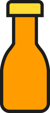 Paketleme Şişe Simgesi İllüstrasyonu