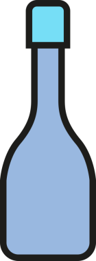 Paketleme Şişe Simgesi İllüstrasyonu