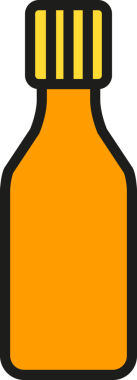 Paketleme Şişe Simgesi İllüstrasyonu