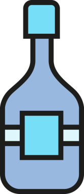 Paketleme Şişe Simgesi İllüstrasyonu
