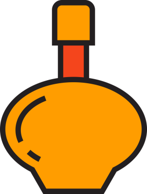 Paketleme Şişe Simgesi İllüstrasyonu