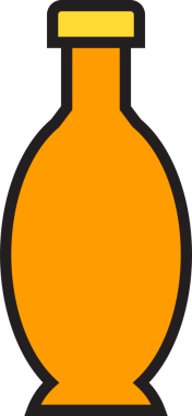 Paketleme Şişe Simgesi İllüstrasyonu