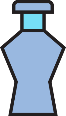 Paketleme Şişe Simgesi İllüstrasyonu