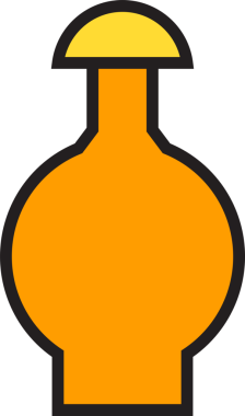 Paketleme Şişe Simgesi İllüstrasyonu