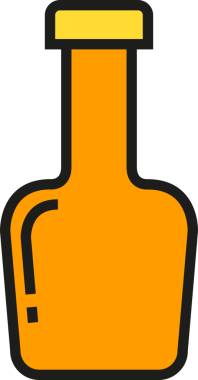 Paketleme Şişe Simgesi İllüstrasyonu