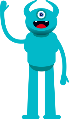 Tek Göz Canavarı Karakteri Selamlama