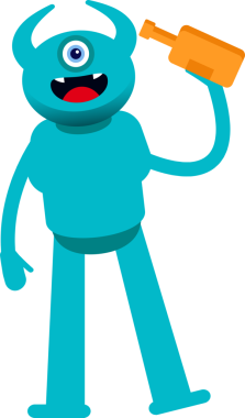 Tek Göz Canavarı Karakteri İçen Bira