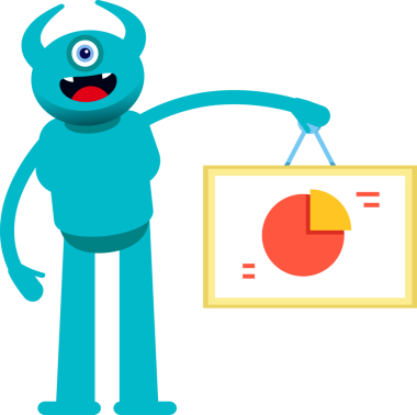 Bir Göz Canavarı Karakteri Pasta Çizelgesi İmzalama