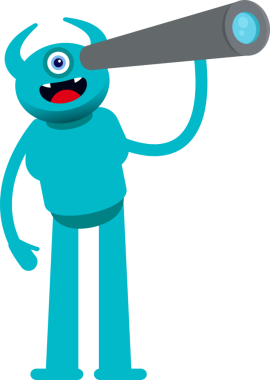 Tek Göz Canavarı Karakteri Dürbün Kullanıyor