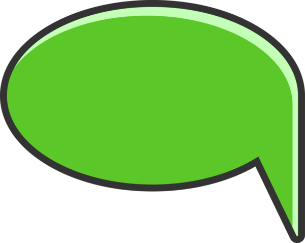Yeşil Konuşma Baloncuğu Clipart