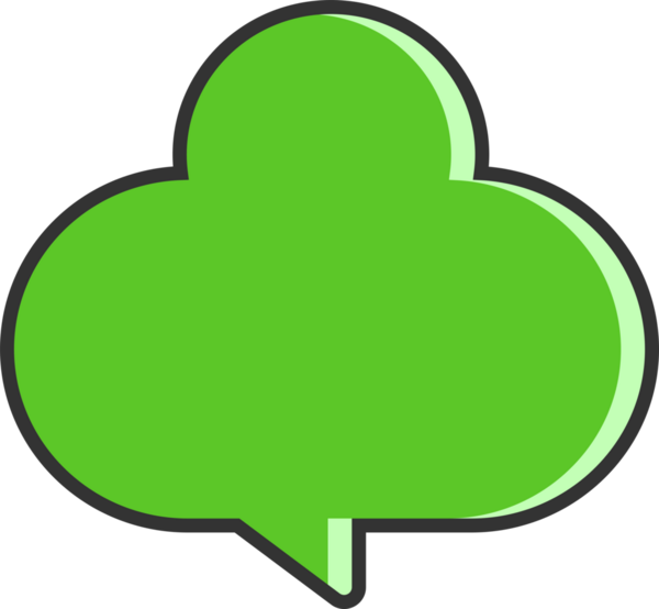 Yeşil Konuşma Baloncuğu Clipart