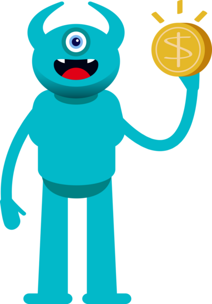 Bir Göz Canavarı Karakteri Doları Tutar