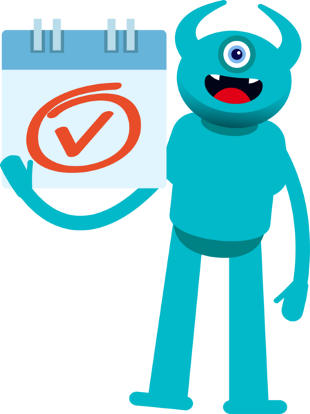 Tek Göz Canavarı Karakteri ve İşaret İşaretini Kontrol Et