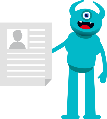 Tek Göz Canavarı Karakteri İş Bulma Başvurusu Belgesi