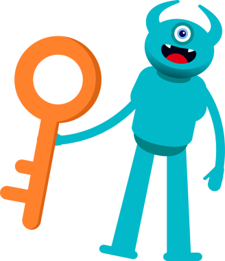 Tek Göz Canavarı Karakteri Anahtarı Tutar