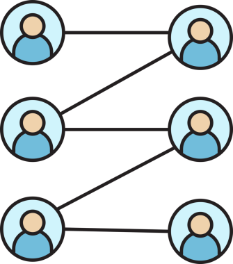 Halkın Ağ Diyagramı Simgesi