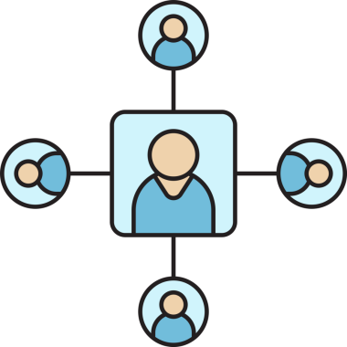 Halkın Ağ Diyagramı Simgesi