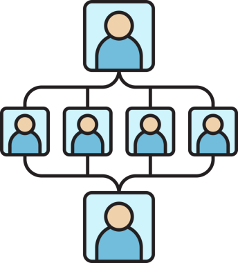 Halkın Ağ Diyagramı Simgesi