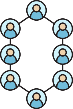 Halkın Ağ Diyagramı Simgesi