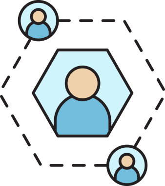 Halkın Ağ Diyagramı Simgesi