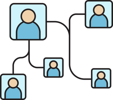 Halkın Ağ Diyagramı Simgesi