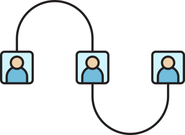 Halkın Ağ Diyagramı Simgesi