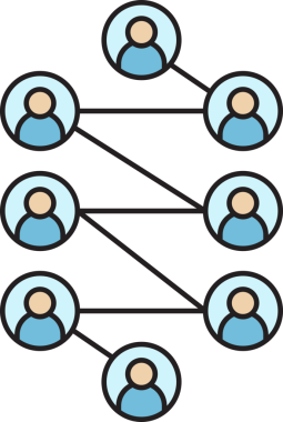 Halkın Ağ Diyagramı Simgesi