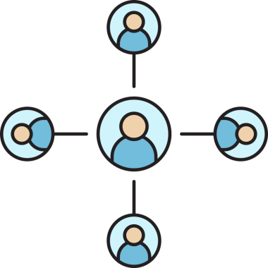 Halkın Ağ Diyagramı Simgesi