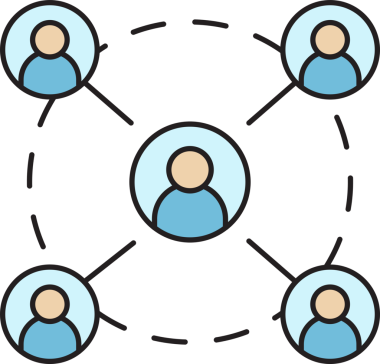 Halkın Ağ Diyagramı Simgesi