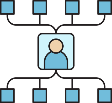 Halkın Ağ Diyagramı Simgesi