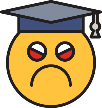 Huysuz Surat Öğrencisi Emoji