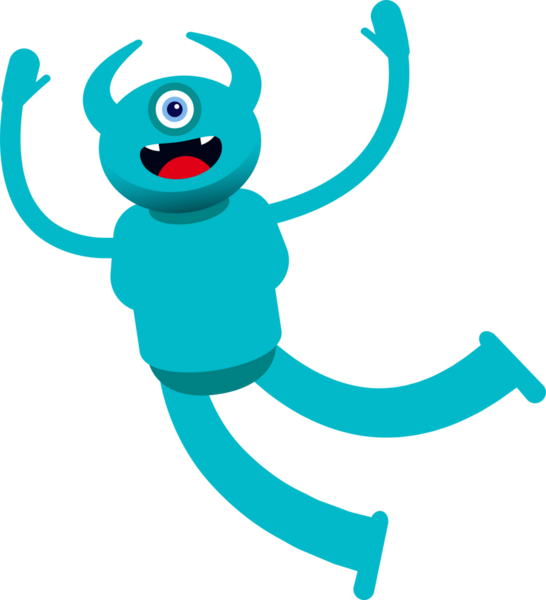 Tek Göz Canavarı Karakteri Rahatlıyor ve Sıçrıyor