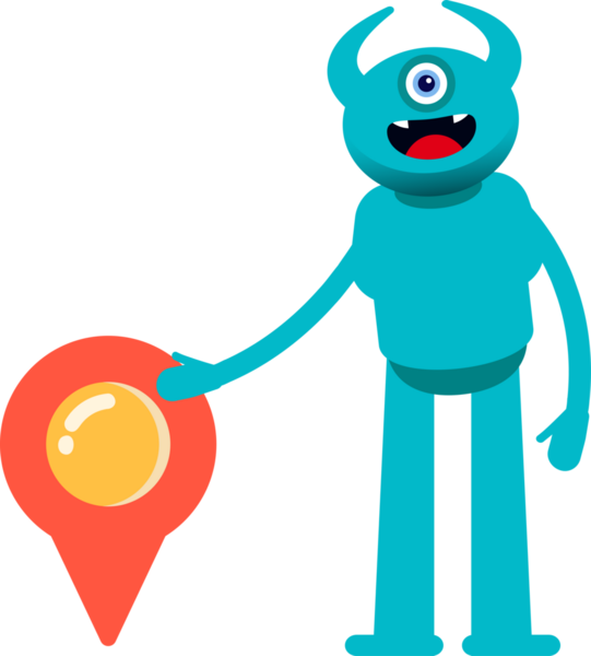 Tek Göz Canavarı Karakteri ve Konum İğnesi