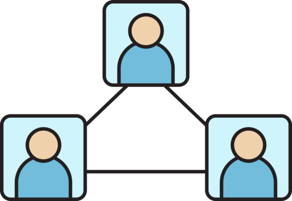 Halkın Ağ Diyagramı Simgesi