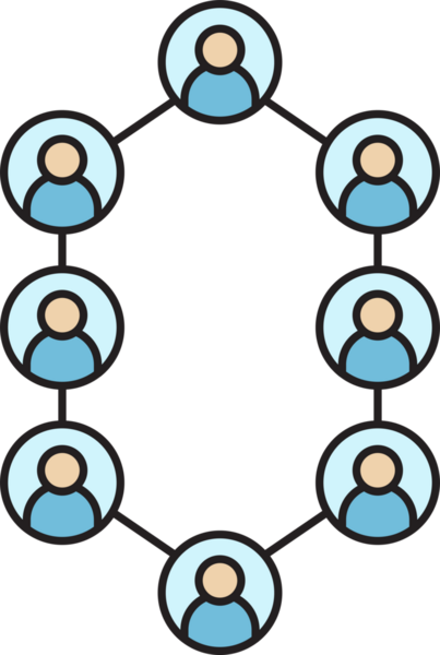 Halkın Ağ Diyagramı Simgesi