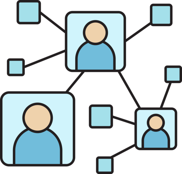 Halkın Ağ Diyagramı Simgesi