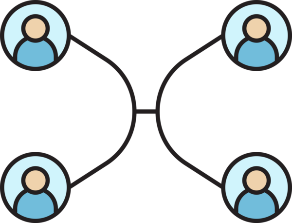 Halkın Ağ Diyagramı Simgesi