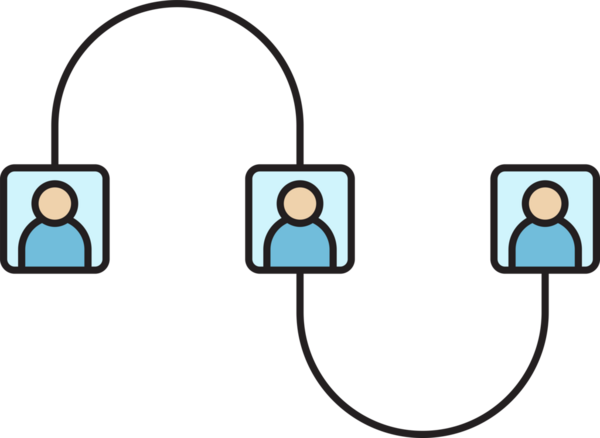 Halkın Ağ Diyagramı Simgesi