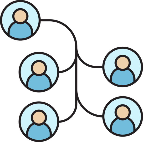 Halkın Ağ Diyagramı Simgesi