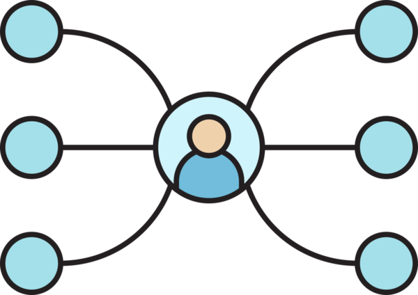 Halkın Ağ Diyagramı Simgesi