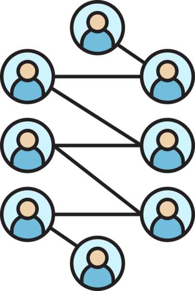 Halkın Ağ Diyagramı Simgesi