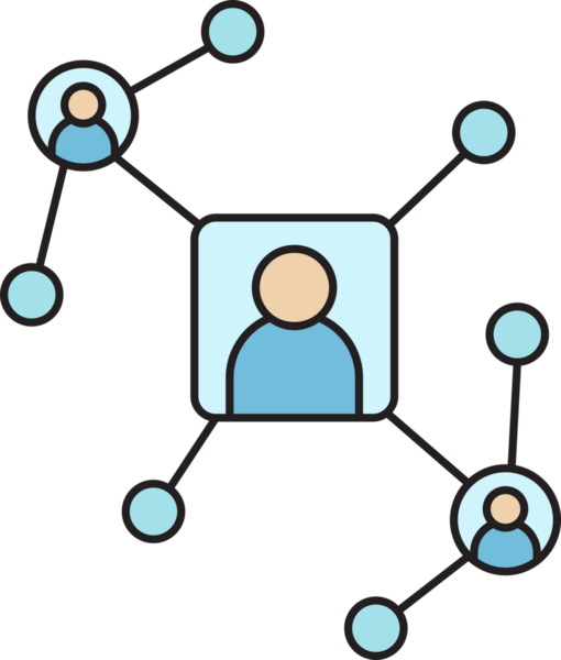 Halkın Ağ Diyagramı Simgesi